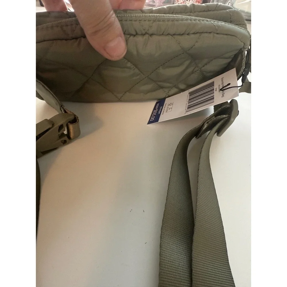 Vera Bradley Essential Mini Belt‎ Bag Sage Quilted Ultralight Athleisure Travel